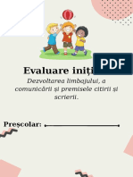 Evaluare Inițială Grupa Medie.