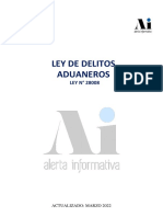 Delitos Aduaneros - Ley 28008