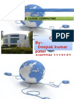 Created By:-Deepak Kumar Patel AIMTDM 1113132 (G1) : Presentation On Cloud Computing