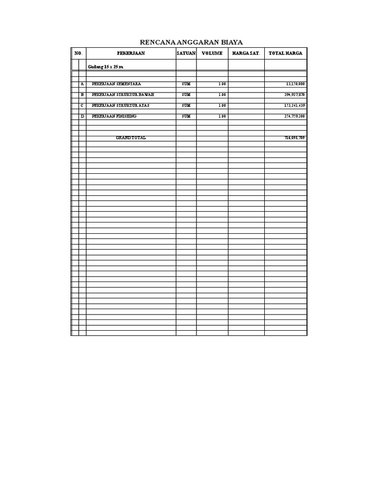 Gudang 15 X 25 | PDF