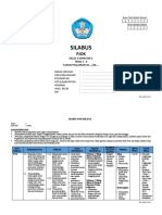 Silabus PJOK Kelas 2 Semester 1