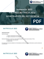 MATRICULAS Y HONORARIOS DE REFERENCIA - 2023 Version 3