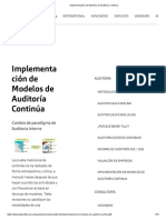 Implementación de Modelos de Auditoría Continua Evaluar para Exposicion