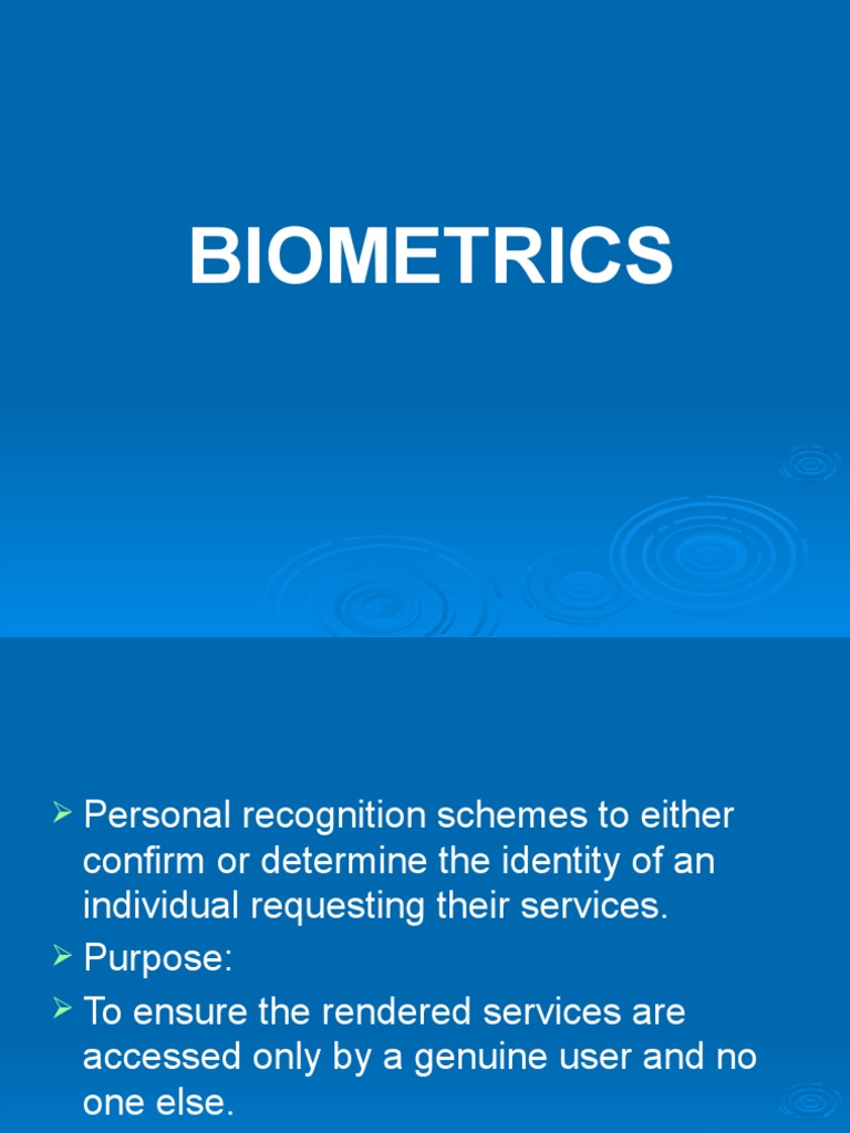 Biometrics 2 | PDF | Biometrics | Fingerprint