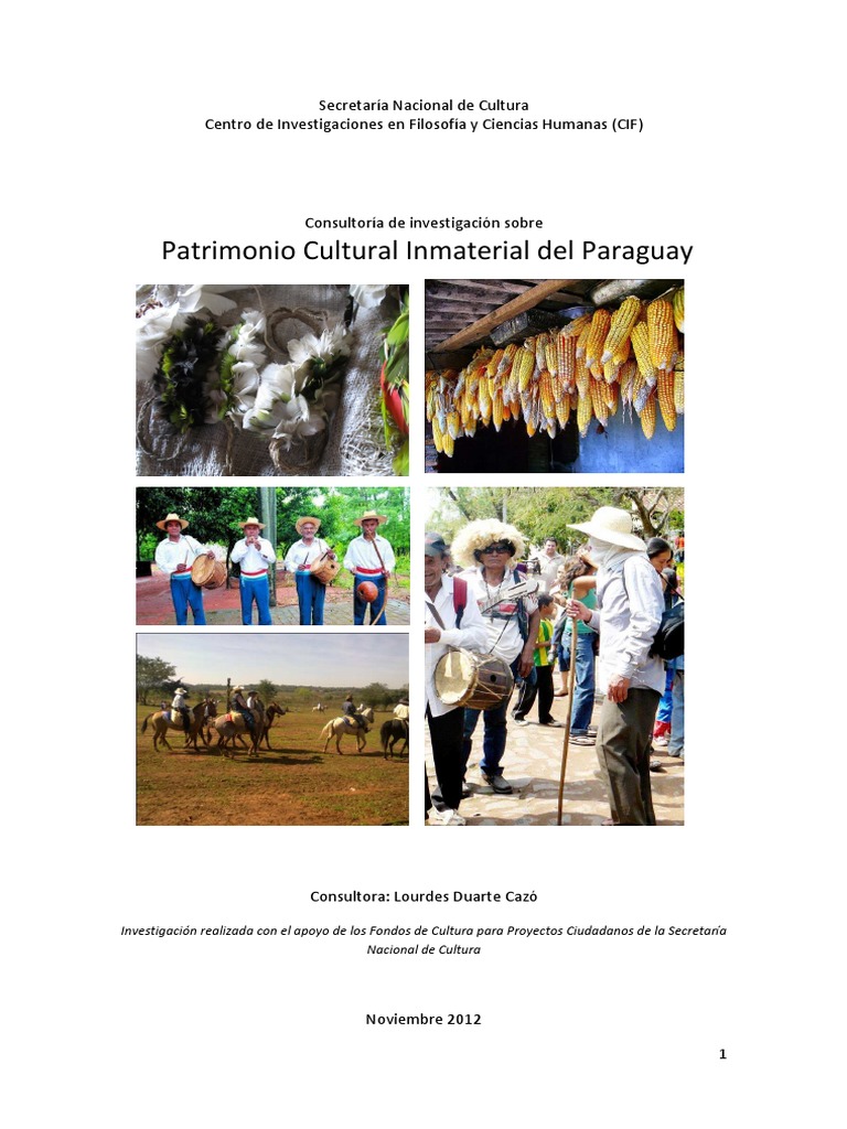 Patrimonio Cultural Inmaterial en Paraguay | PDF | Patrimonio cultural