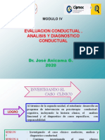 MODULO IV Evaluación, Análisis y Diagnóstico Conductual 2020 Julio