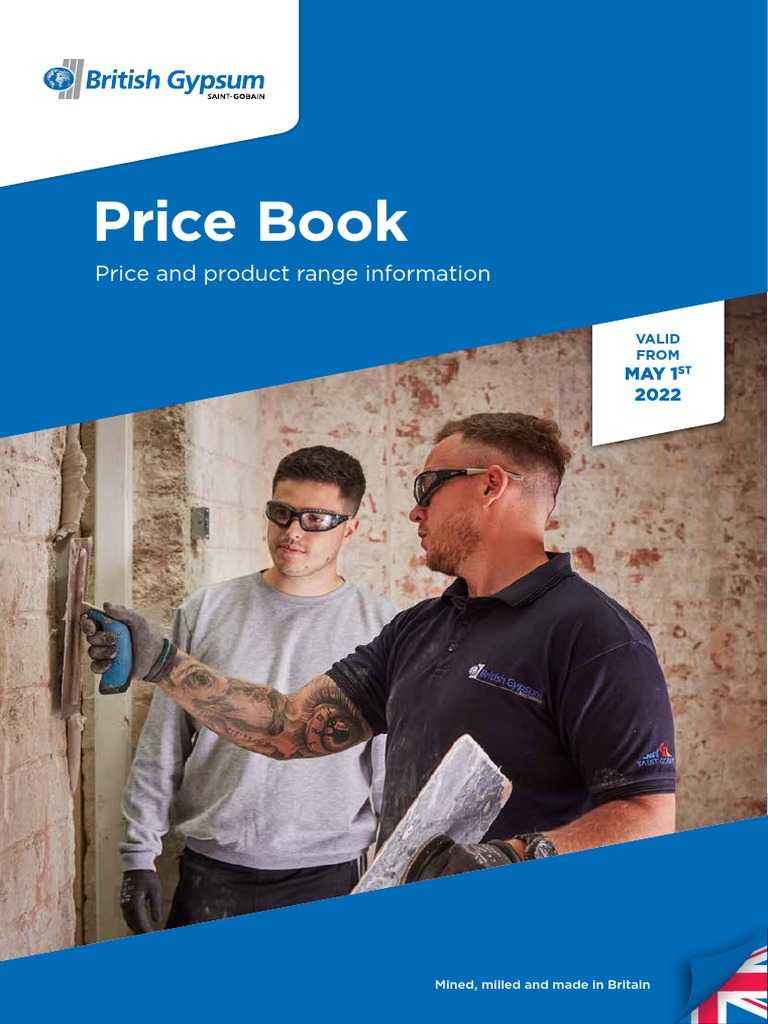 British Gypsum Price Book 2022 PDF