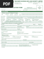 TISA Membership Application Form | PDF | Identity Document