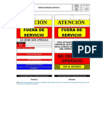 GSS-FOR-090 Tarjeta Fuera de Servicio