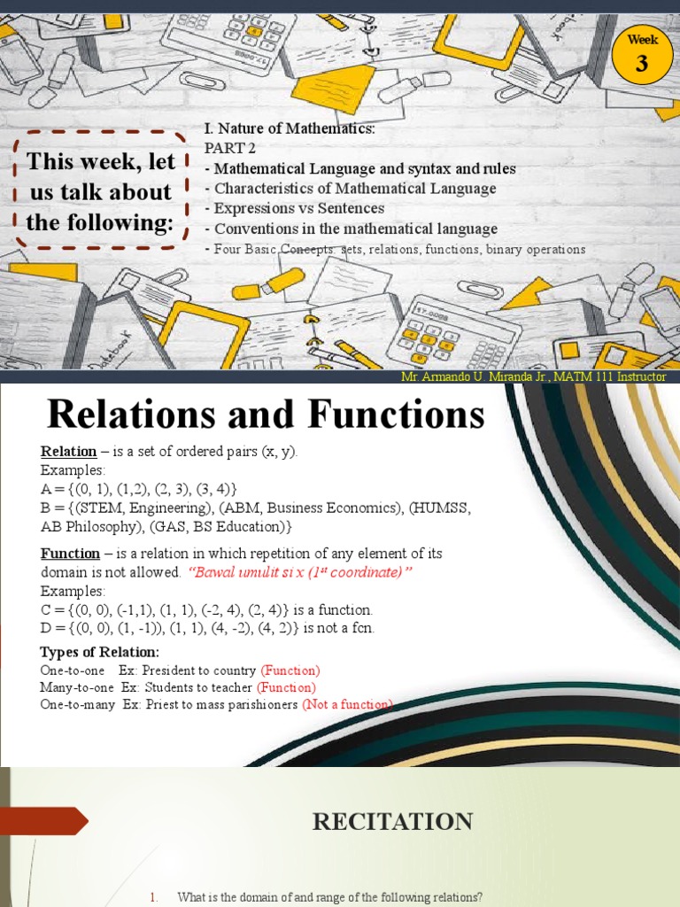 Understanding Relations and Functions in Math | PDF