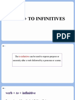 Verb + To Infinitives