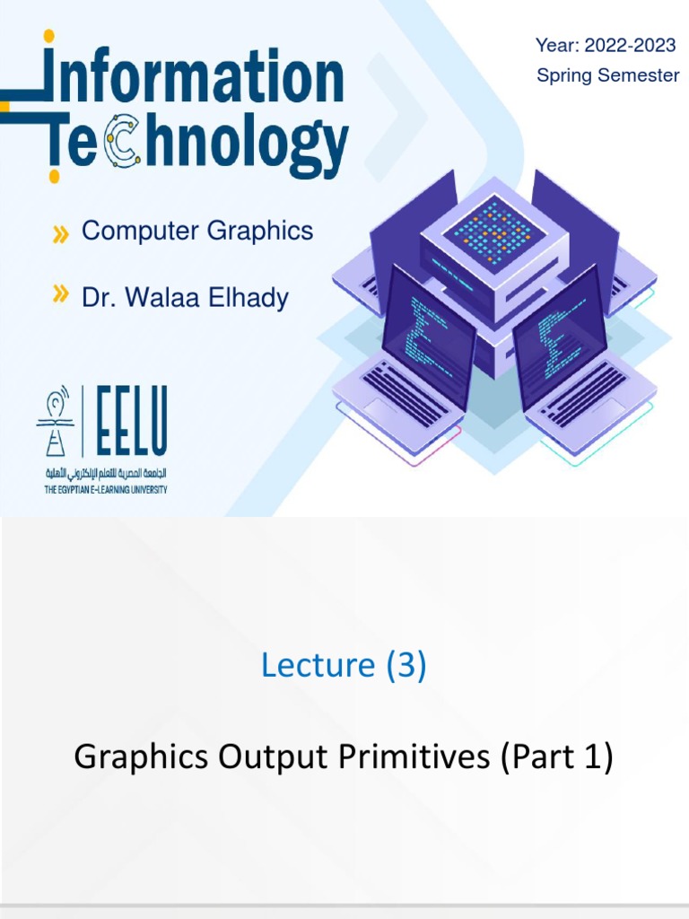 3-Graphics Output Primitives Part1 | PDF