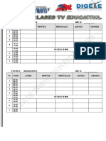 Horario Clases Television Educativa 2019