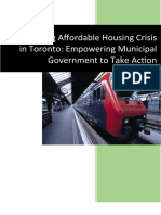 Addressing Affordable Housing Crisis in Toronto