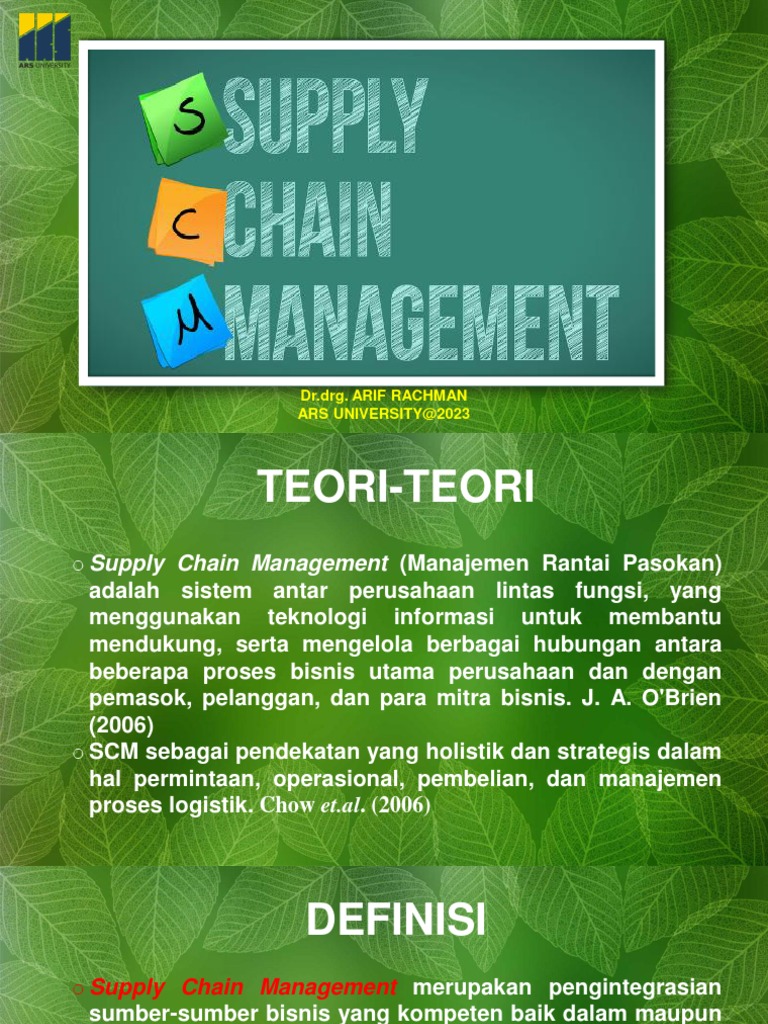 Materi 7 supplay chain management pdf