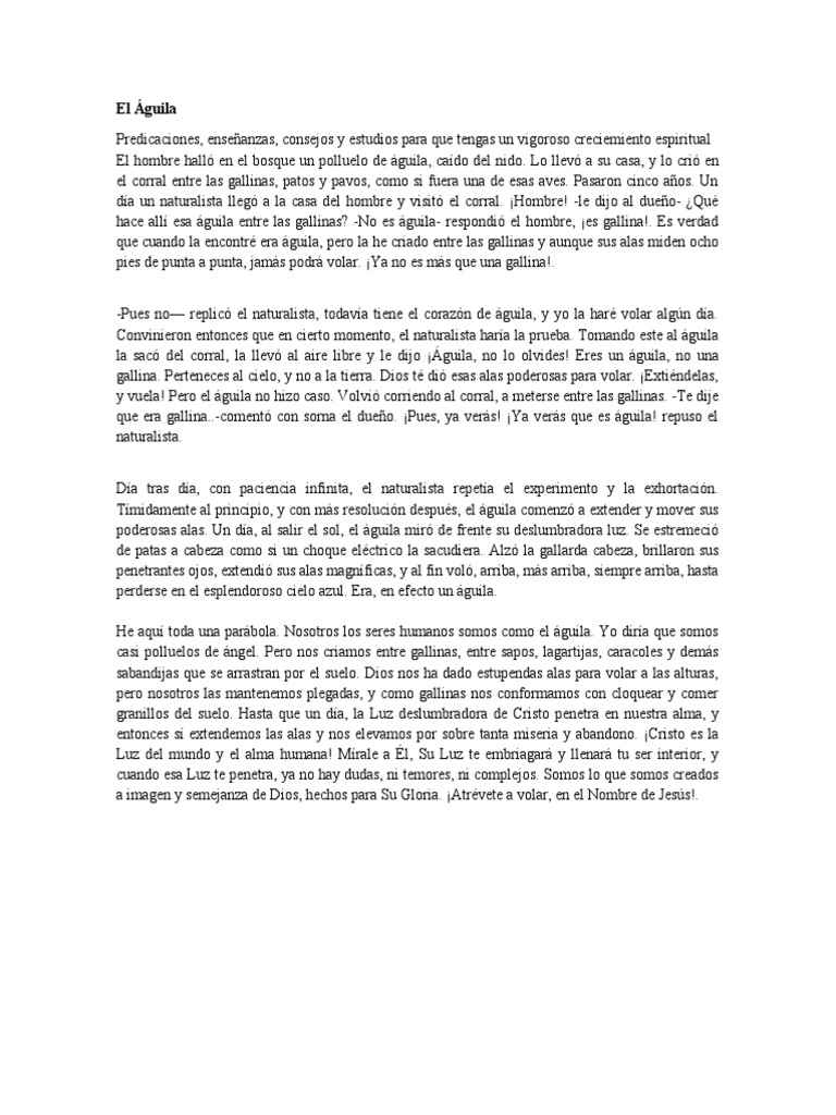 Historia de Un Aguila PDF Pollo