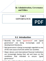 Unit 3 Governance