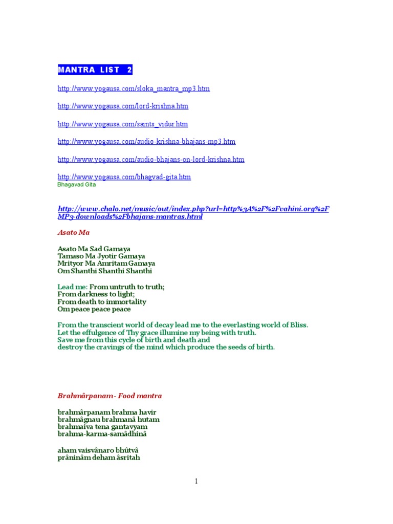 Mantra Part 2 Web Id | PDF | Shiva | Hindu Texts