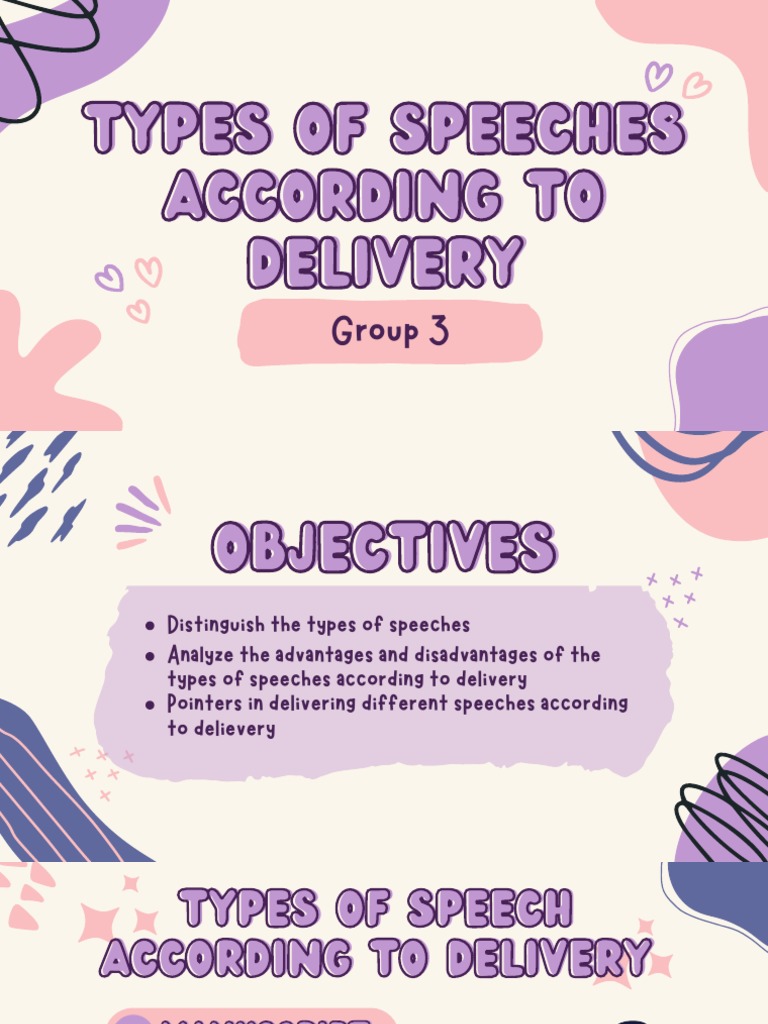Types Of Speech According To Manner Of Delivery – JKJQJH