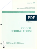 Fipspub44 - Cobol Coding Form