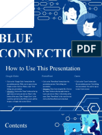 Blue and White Corporate Illustrated Blue Connections Presentation