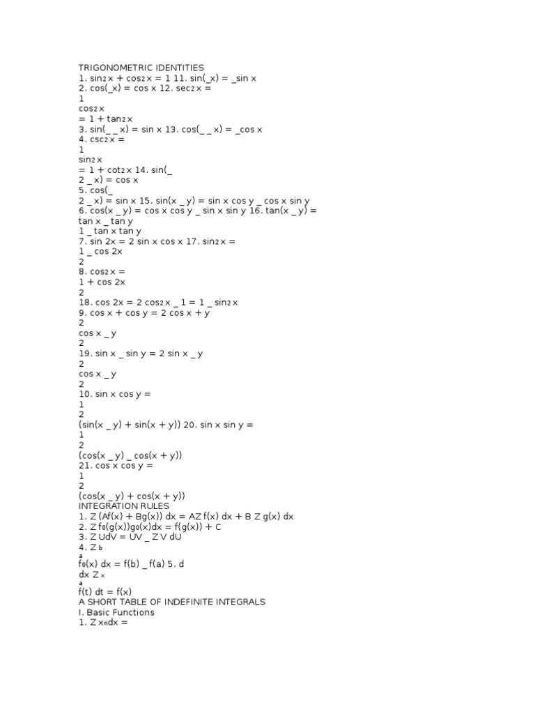 Maths | PDF | Trigonometric Functions | Integer