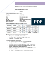 Ejercicio 1 - Calculo Costos Segun Incoterms