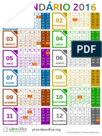 Calendario Libreoffice 2016 BR