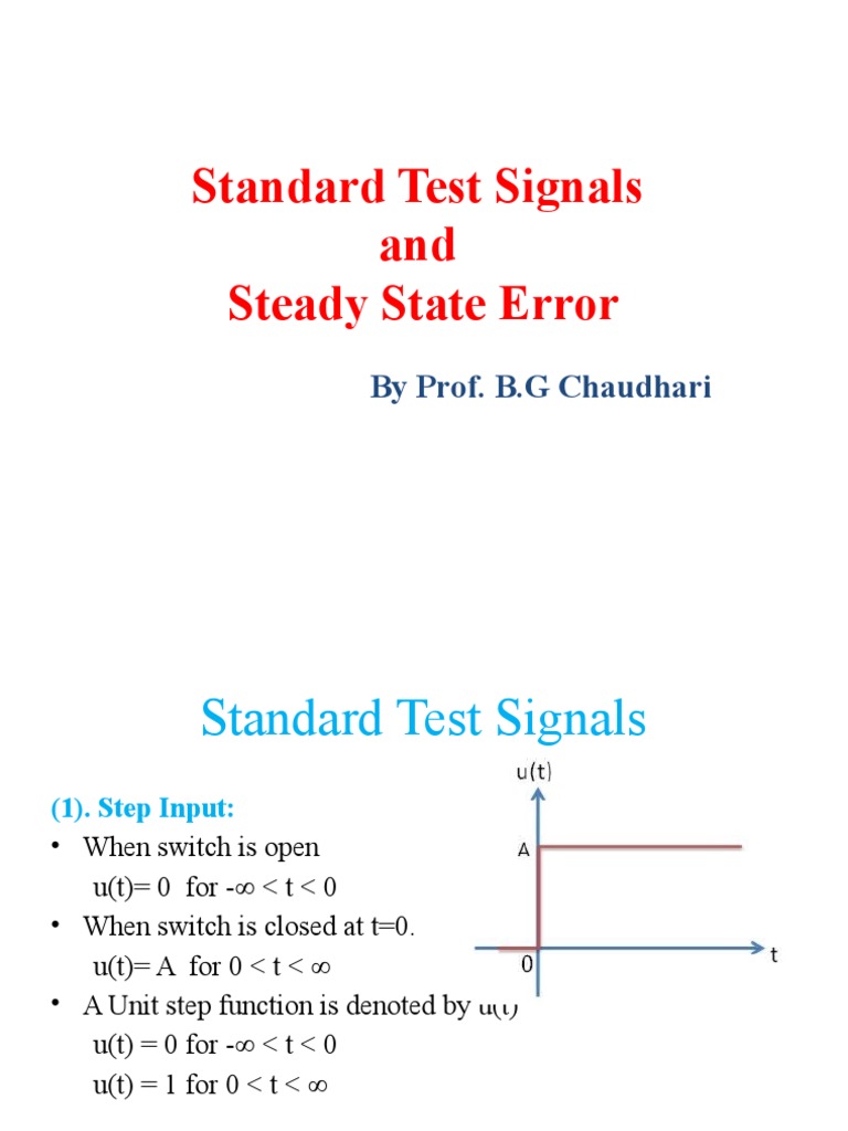 Standard Test Signal PDF Computer Engineering Electrical Engineering
