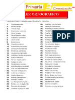 Taller Ortografico ParaTercero de Primaria