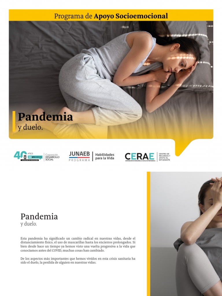 Superando el duelo en pandemia | PDF | Dolor | Las emociones