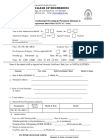 Admission Form e