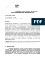 Construir La Relación de Asesoramiento. Un Enfoque Institucional Basado en La Comunicación