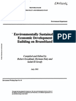 GOODLAND - 1991 - (World Bank - Many Authors) - Environmentally Sustainable Economic Development Building On Brundtland