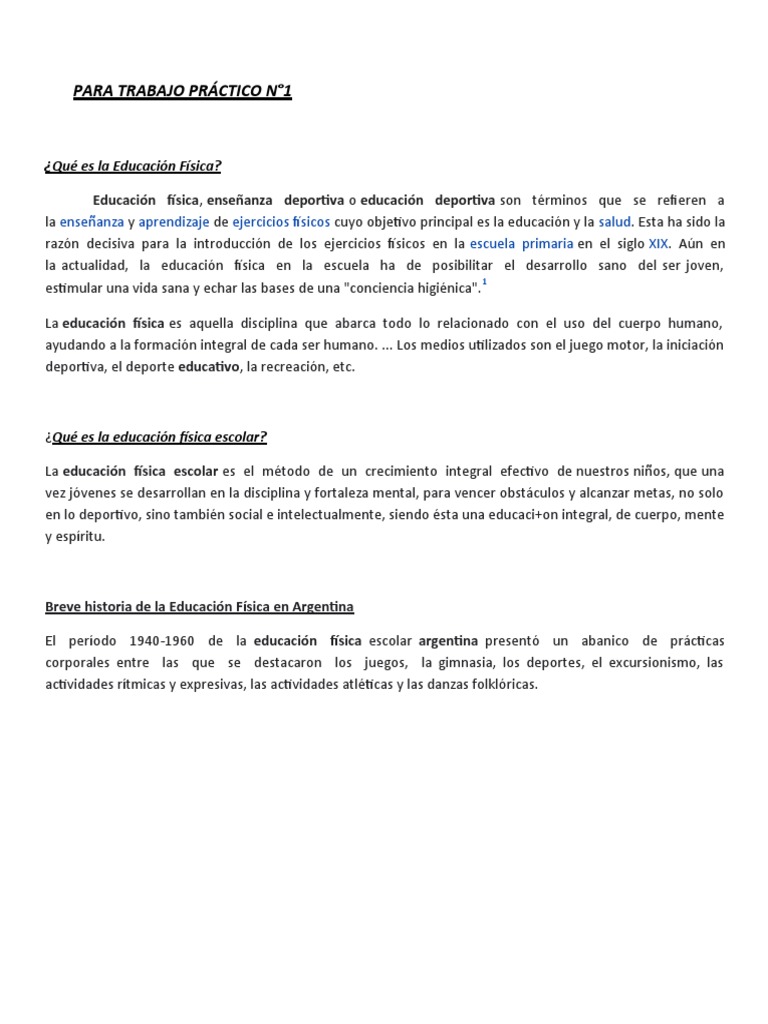 Educacion Fisica Pdf Educación Física Deportes