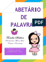 Alfabetário de Palavras Sílabas Iniciais Simples COLORIDO