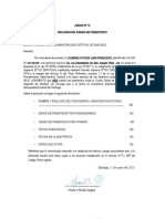 Formato Declaracion Jurada - Actualizado