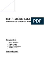 Informe Taller Filtración