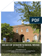 Head of Junior School Music Information Pack
