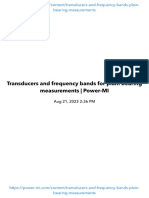 Transducers and Frequency Bands For Plain Bearing Measurements - Power-MI