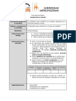 Actividad - Comparación y Relación