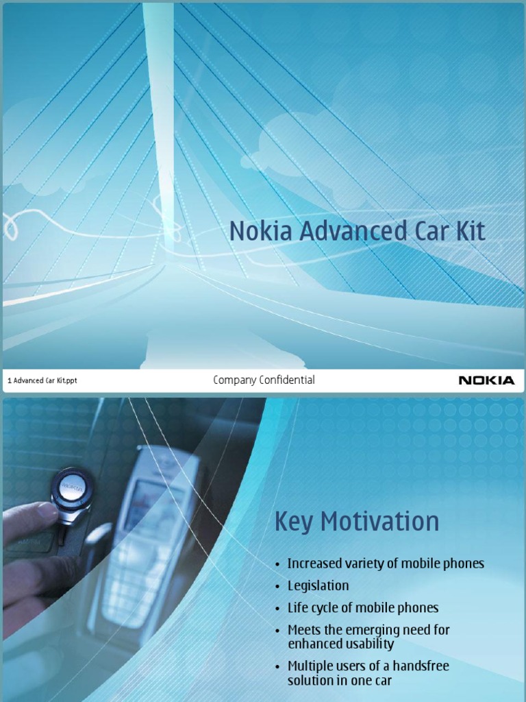 Nokia CK7W Presentation PDF Bluetooth Motorola