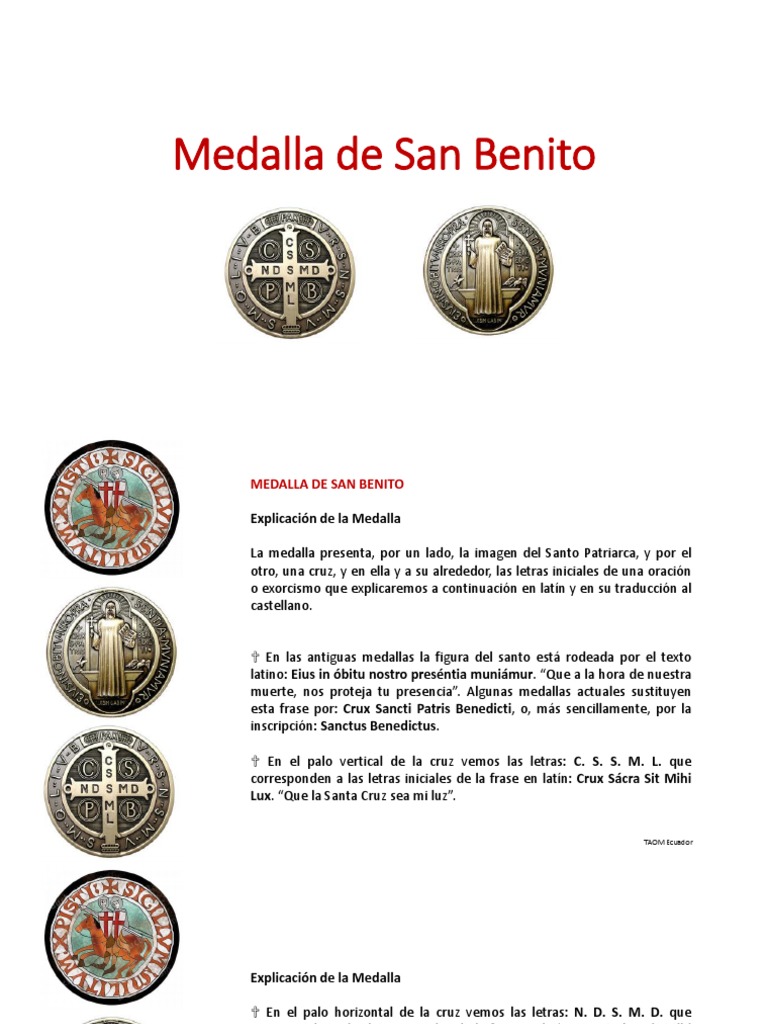 💡 ORACIÓN A SAN BENITO La medalla de - Stella Maris T.V.