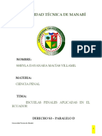 Ciencia Penal - Escuelas Penales Aplicadas A La Política Criminal Del Ecuador