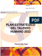Actualización Plan Estrategico Talento Humano 2022