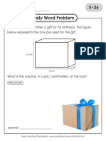Daily Word Problem E36 40 - GIFTS