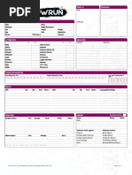 Empty SR6 Sheet