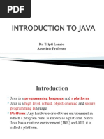 01 Java Introduction To Java