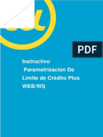 Instructivo Parametrizacion Limite de Credito WEB-WS.