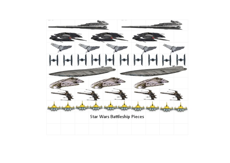 Star Wars Battleship Pieces PDF